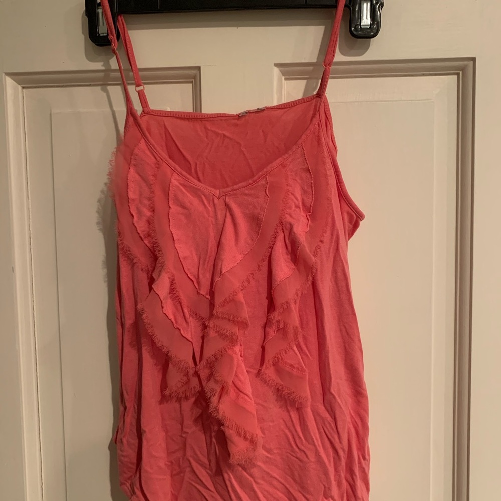 Pink flowy tank top